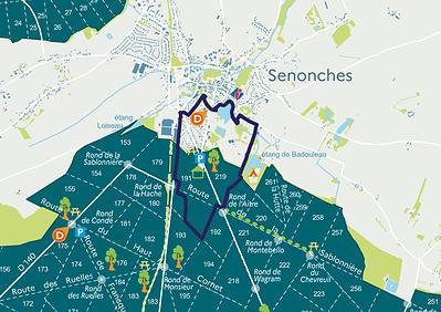 La carte du sentier, téléchargeable dans le bloc "Pour se préparer"