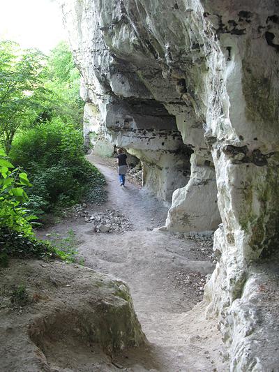 Les troglodytes ont d'anciennes habitations qui ont été creusées dans la craie