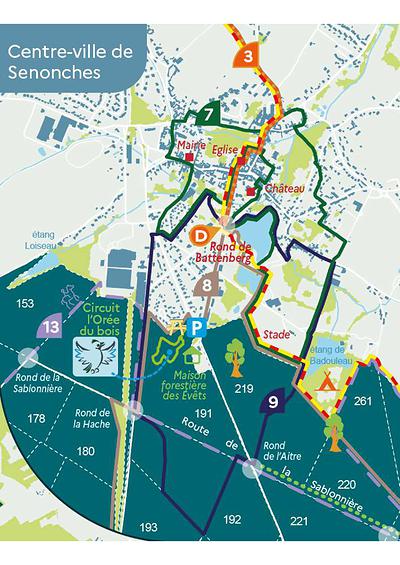 La carte des sentiers, téléchargeable dans le bloc "Pour se préparer".