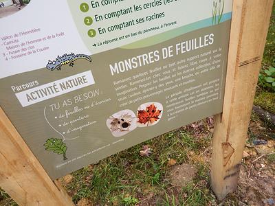 Parmi les 3 parcours, 'Activités nature' favorise la créativité et l'émerveillement