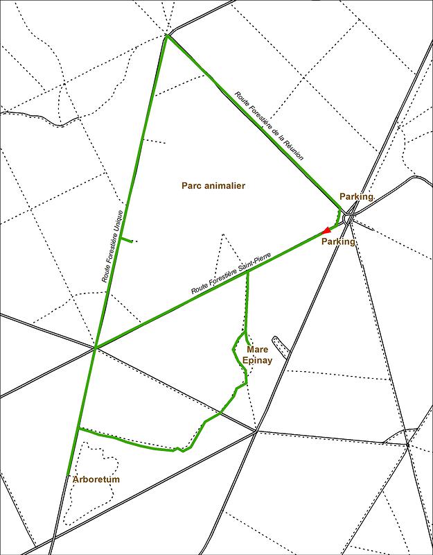Deux circuits sont proposés (ici la Boucle du Loup), à retrouver dans la description
