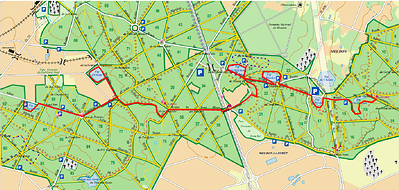 La carte de la balade, téléchargeable dans le bloc "Pour se préparer"