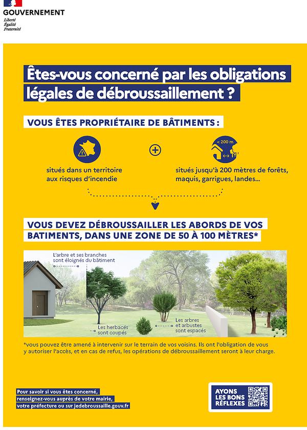 infographie "Qui est concerné par le débroussaillement ?"